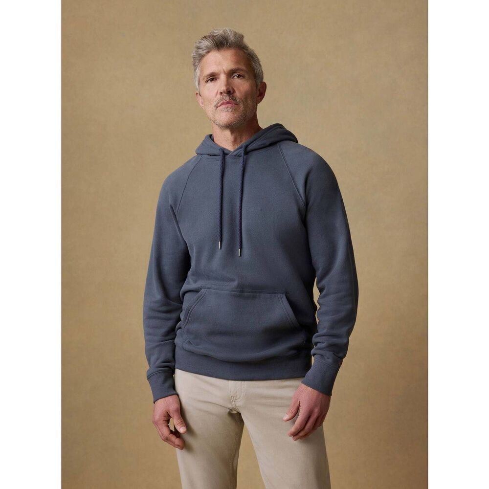 NWT Faherty High Standard Fleece Hoodie - Blue Nights S $168